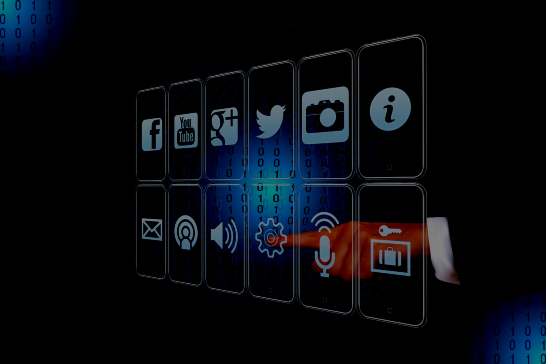 Hand Touching Digital Interface